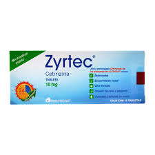 Zyrtec 10mg 10 Tabs, Cetirizine